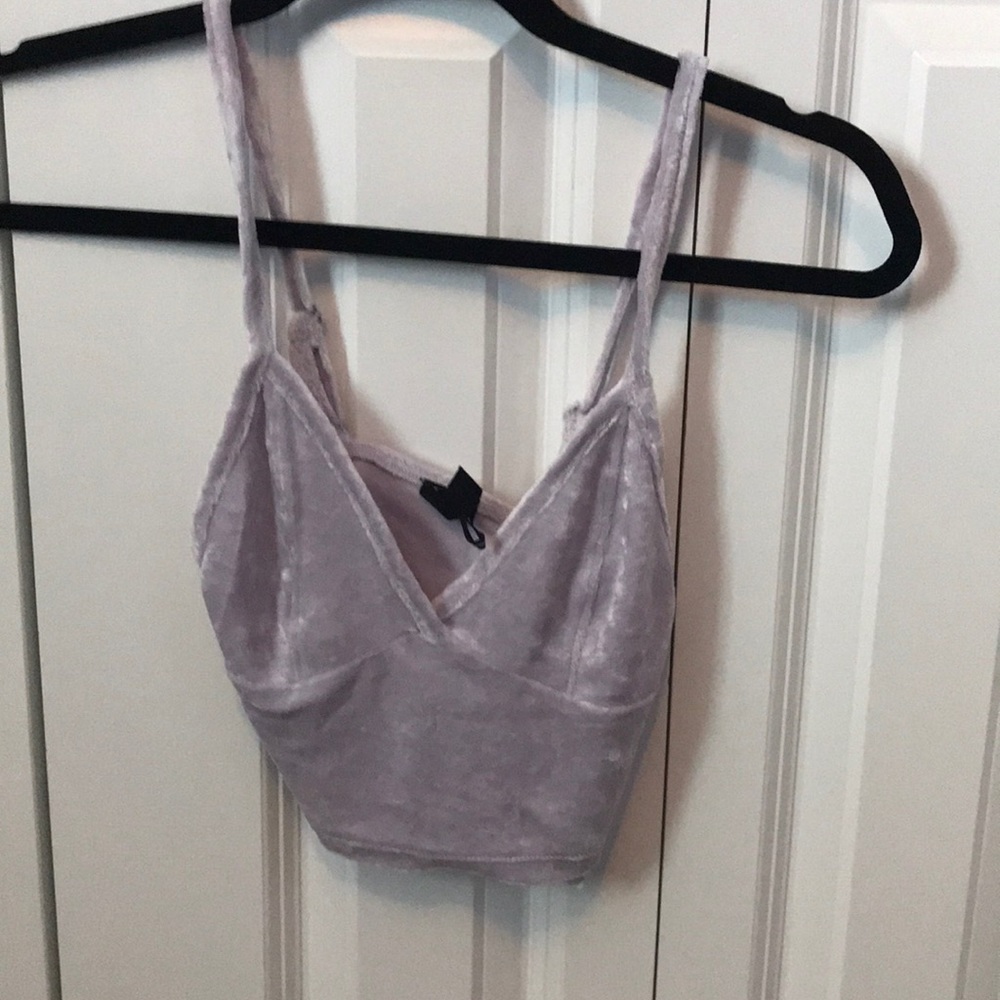 Lavender crop top/ bralette
